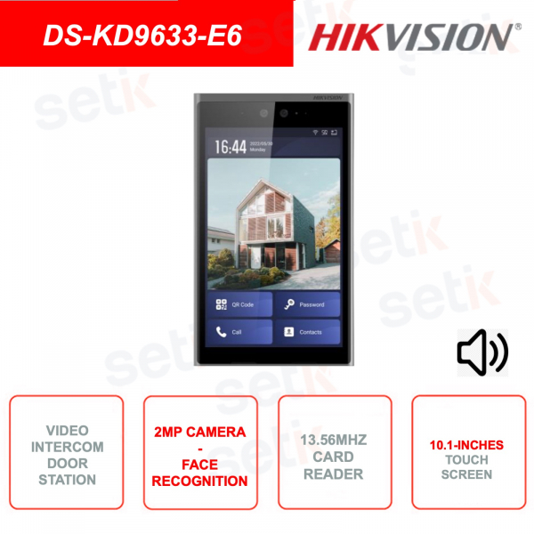 Outdoor station with Touchscreen and face recognition - 13.56Mhz card reader