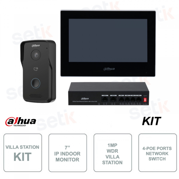 Kit für IP-Video-Gegensprechstation mit 2MP Wireless Dahua-Kamera