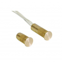 Short recessed magnetic contact CSA in brass - 2.0m long cable