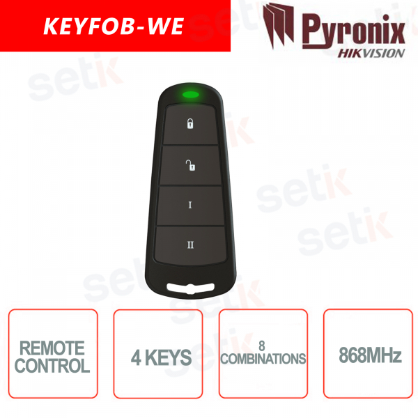 Pyronix-Hikvision 868 MHz Funkfernbedienung