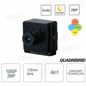 Telecamera Mini 2MP Dahua Starlight con WDR e Segnale 4in1