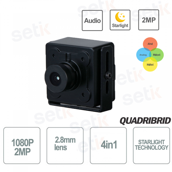 Telecamera Mini 2MP Dahua Starlight con WDR e Segnale 4in1