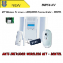 Kit Centrale Sans Fil Complet PIR 64 Zones + Communicateur - Antivol Sécurité - Bentel