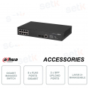 Switch di rete Gestionabile - 8 porte RJ45 Gigabit - 2 Porte SFP Gigabit