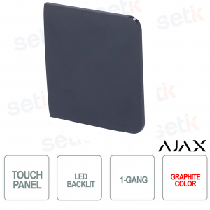 Tecla lateral para LightSwitch 1 elemento/2 vías Ajax Grafito