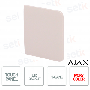 Tecla lateral para LightSwitch 1 elemento / 2 vías Ajax Marfil