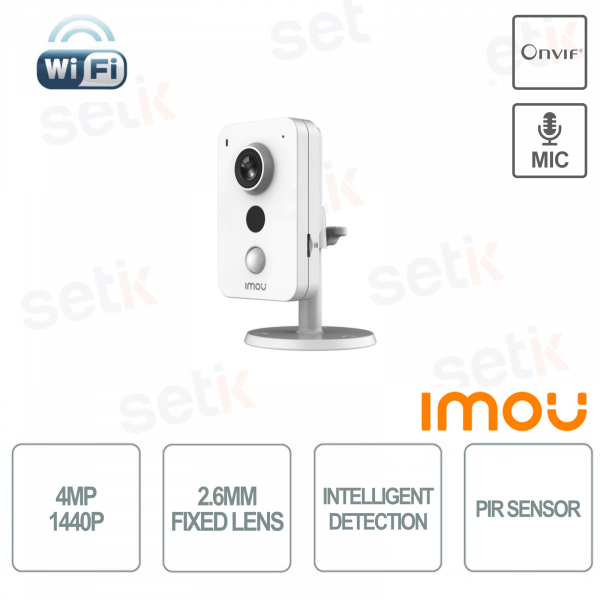 Imou Cube Camera Onvif Wi-Fi 4MP 2.8mm 1440P PIR Sensor People Detection Audio Microphone Alarm