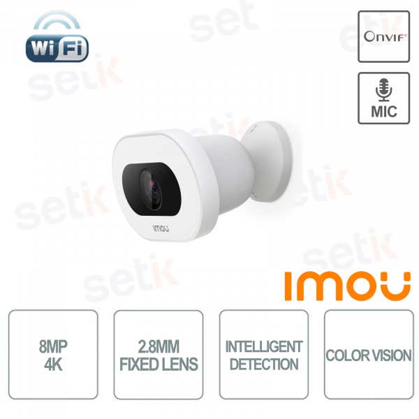 Caméra Imou Knight 8MP 4K : IA intelligente, vision nocturne, Wi-Fi 6