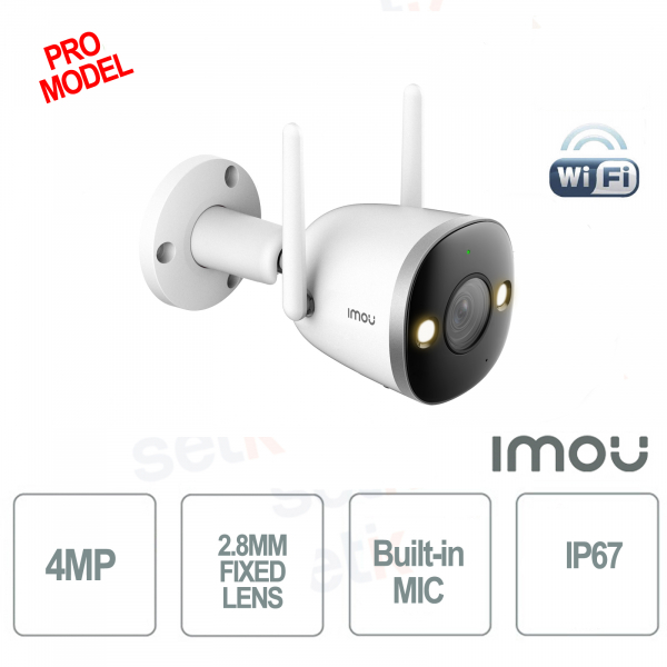 Bullet 2 Pro Wireless IP 4MP Imou 2.8mm Siren Camera - Pro Model