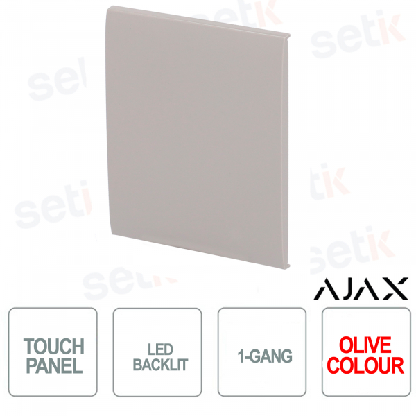 Bouton central pour LightSwitch 1-gang / 2-way Ajax Olive