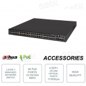 Netzwerk-Switch – 52 Ports – 48 RJ-45-LAN-Ports mit 10/100/1000 Mbit/s und 4 SFP+-Ports mit 1/10 Gbit/s