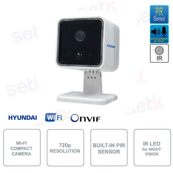 Mini caméra IP WIFI ONVIF® pour système Smrt4Home - PIR - IR LED - 720p