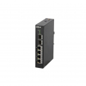 PoE network switch - Layer 2 unmanaged - 4 PoE Base-T ports - 2 SFP ports