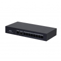 Commutateur réseau - Couche 2 non géré - 8 ports PoE - 1 port RJ45 - 1 port SFP