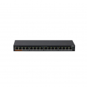 Network Switch - Layer 2 Unmanaged - 16 PoE 10/100/1000Mbps Ports