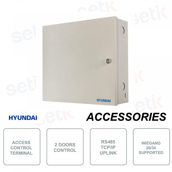 Access control terminal - For two doors - 4 Wiegand readers - 4 RS485 readers