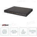 Conmutador de red administrado - 48 puertos Gigabit Ethernet - 4 puertos de 10 Gbps - IRF2