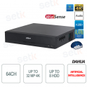 IP NVR 64 Canales 32MP 4K Red Grabadora AI 384Mbps 8HDD WizSense EI Dahua