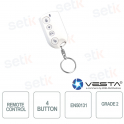 Télécommande radio bidirectionnelle Vesta Alarm 4 boutons - Blanc