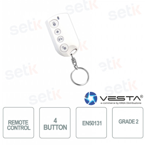 Vesta Alarm Two-way Radio Remote Control 4 buttons - White