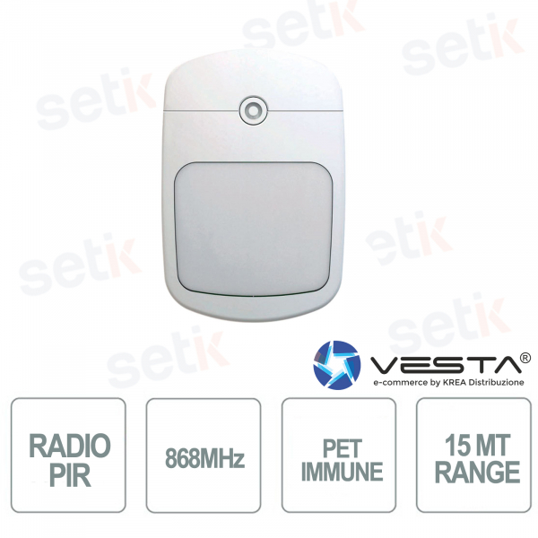 Vesta PIR 868 MHz Haustier-immuner Funkmelder, 45 kg