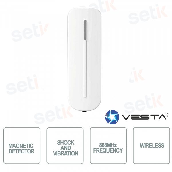 Magnetic Detector and Detect Shock and Vibration 868MHz Wireless VESTA ALARM