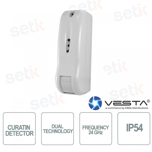 Detector de cortina exterior Vesta Dual Technology