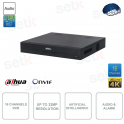 NVR IP ONVIF - 16 canali - Fino a 32MP - Intelligenza artificiale - Audio - Allarme