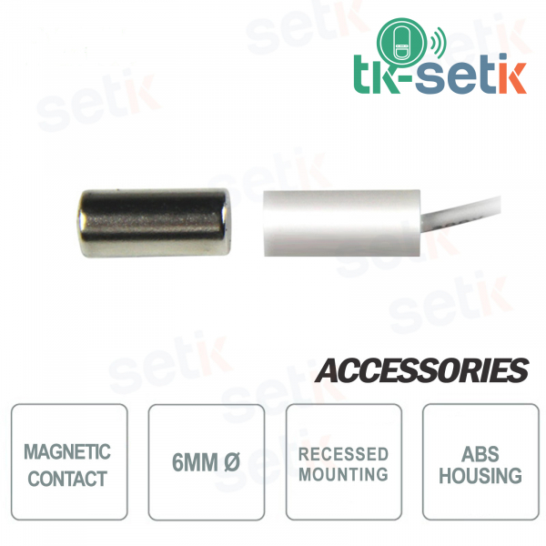 Recessed Magnetic Contact 6mm ø Setik CSA 314-N