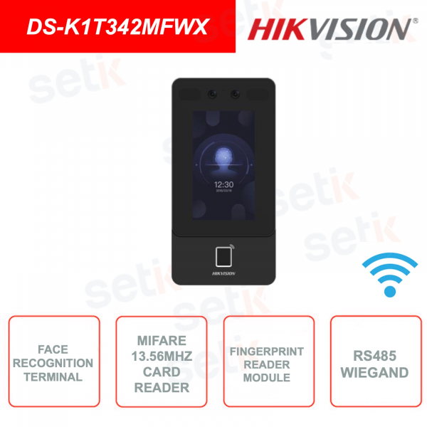 Facial recognition module - Mifare 13.56Mhz card reader and fingerprints