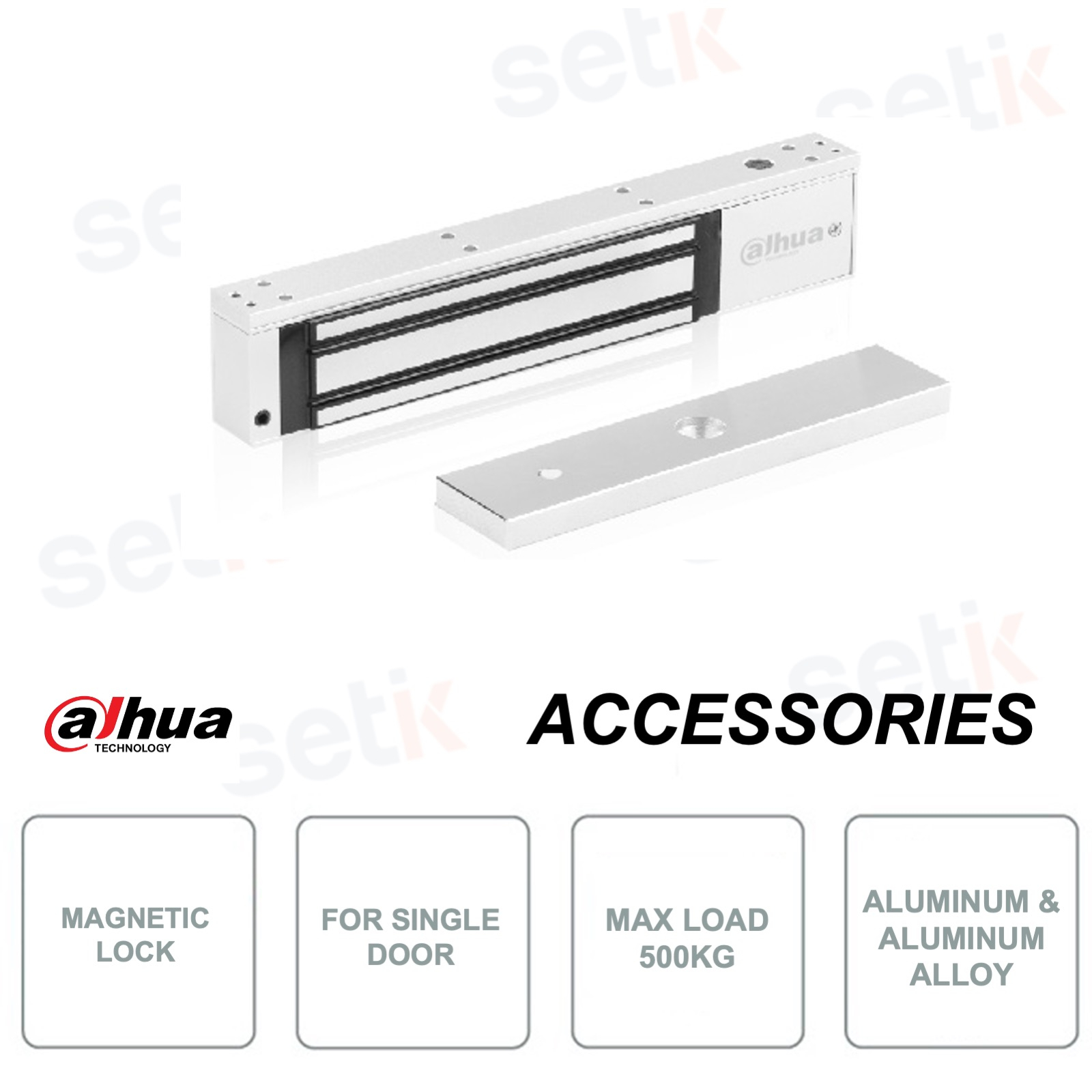 ASF500A lock for single door Max. 500Kg