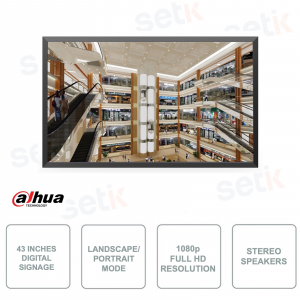 Digital Signage LED – 43 Zoll für Werbetafeln – Full HD 1080p – 8 ms