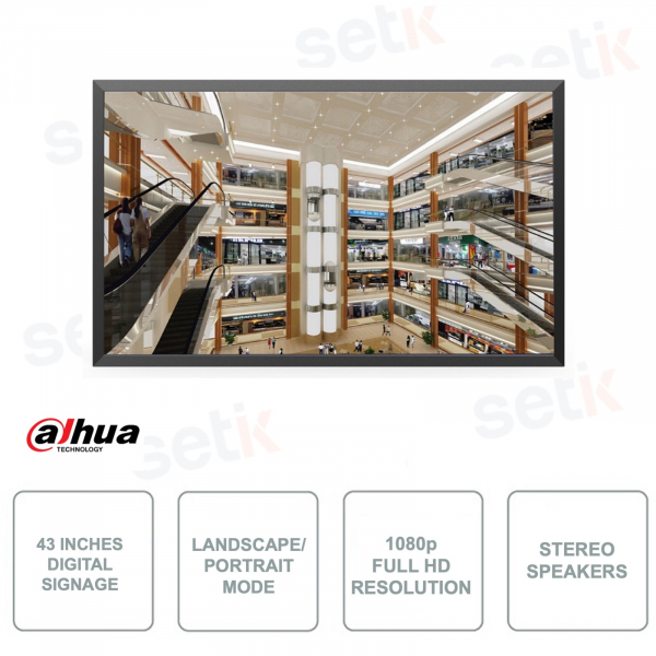Señalización digital LED - 43 pulgadas para vallas publicitarias - FUll HD 1080p - 8ms