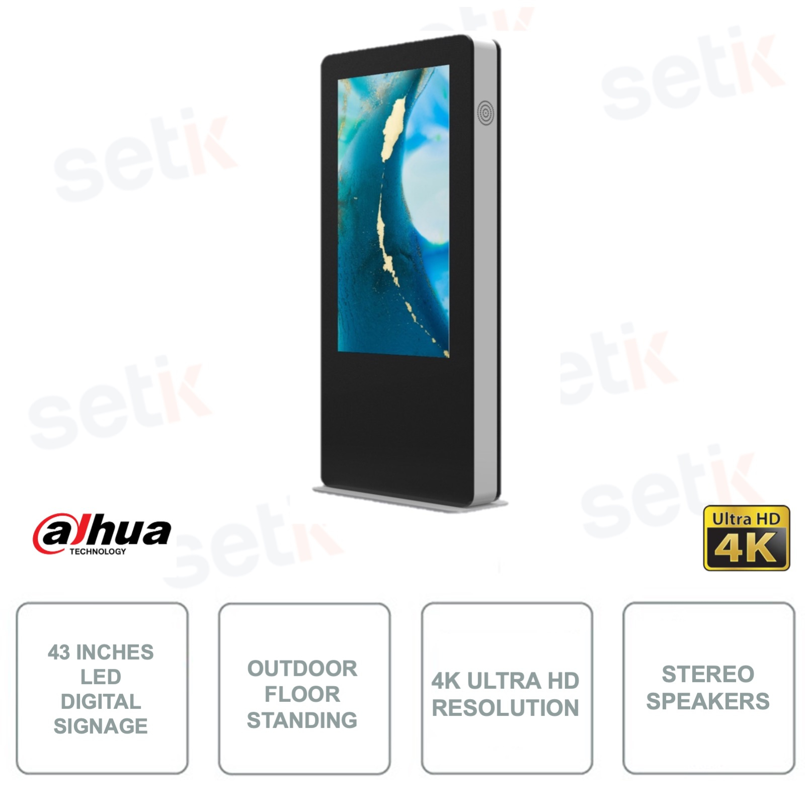 LDV43-EAO400K Floor Standing Digital Signage LED For Outdoor
