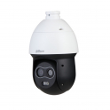 Speed Dome IP POE Thermal Camera ONVIF - 4MP - 8mm visible lens - 7mm thermal lens - AI