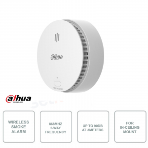 Détecteur de fumée sans fil Dahua HY-SA21A-W2 avec capteur intelligent