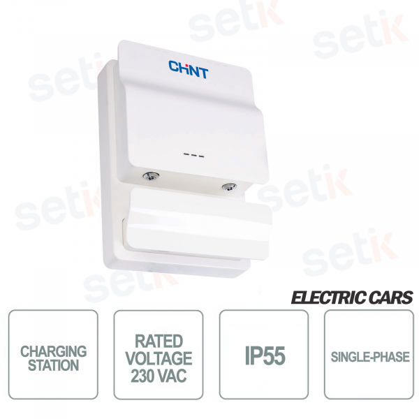 CEP-E3B2T232Pr Single-phase wall charging station max 7.4kW Type 2 with IP55 socket