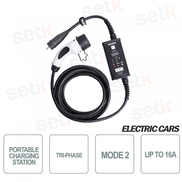 Chargeur Voiture Electrique,3.6KW/5M EV Chargeur Type 2, Cable Recharge  véhicule Electrique 8-16A - Équipement auto