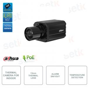 Caméra Thermique POE IP - 400x300 - Objectif 13mm - Détection par analyse de température