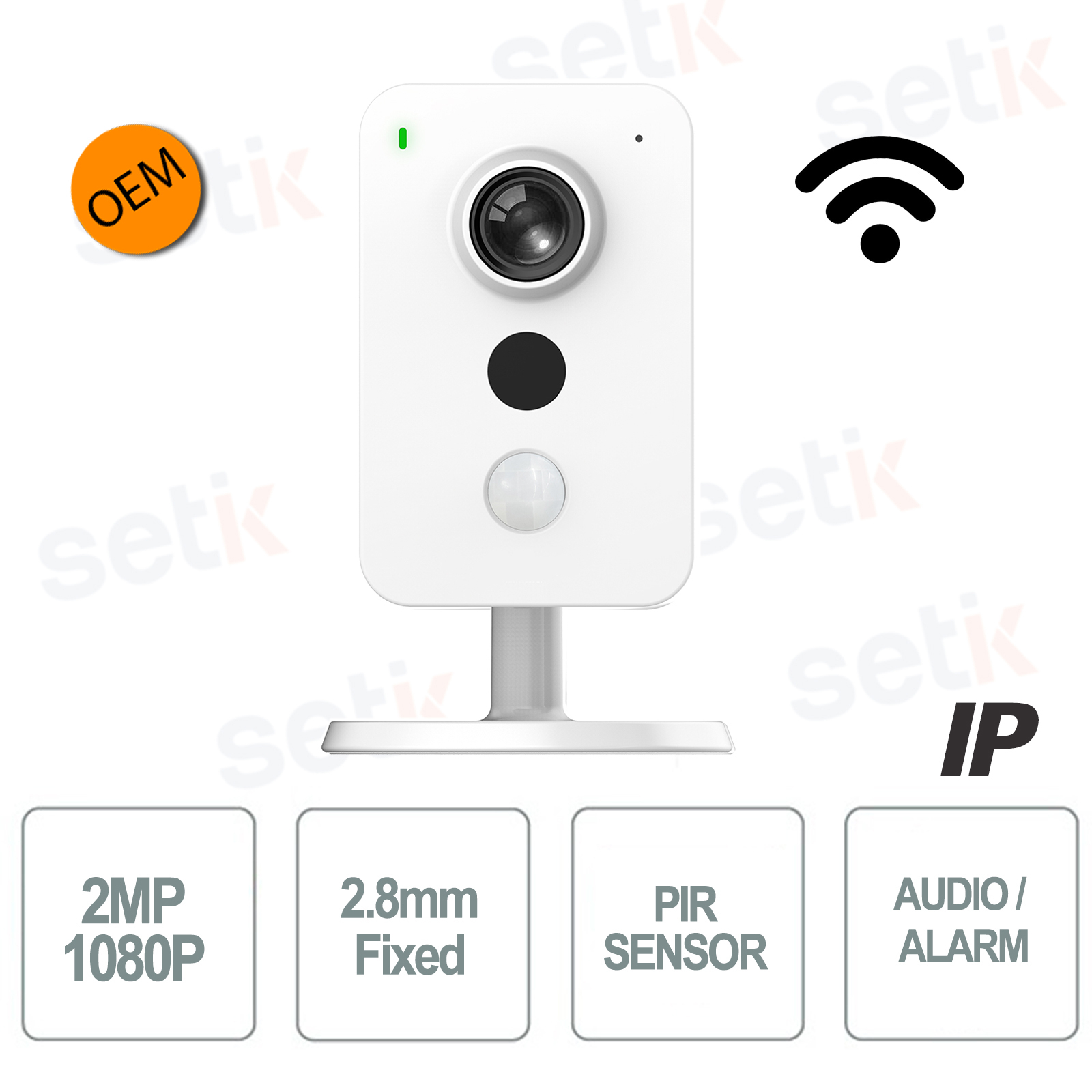 IPC-K22 - Telecamera wifi IP interno Dahua ONVIF 2 MPX 2.8mm Serie