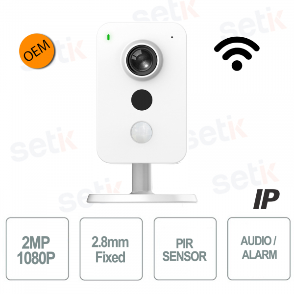 Caméra wifi sans fil intérieure Caméra IP Dahua 2 MPX 2.8mm H.265 IR Audio MicroSD Série OEM