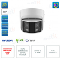Dome Panoramica IP POE ONVIF - 4MP - Doppio sensore e doppia ottica 2.8mm fissa - Video Analisi