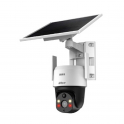 Caméra PTZ IP ONVIF à énergie solaire - 2MP - 4mm - PIR - Dissuasion active - Audio