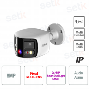 Dahua TiOC 8MP IP Camera with 180° Panoramic View and Smart AI