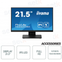 IPS FULL HD Monitor 21.5 Inch Touchscreen Anti-Fingerprint Glass P-CAP Prolite T2252MSC-B2 - IIYAMA