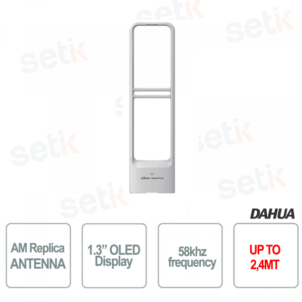 Antenne Dahua anti-vol à l'étalage Réplique de barrière AM ABS Écran OLED 1,3" 58 kHz