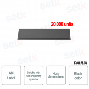 Dahua Anti-Ladendiebstahl-Etikett AM Pet Black Anonymous 4m Packung 20000 Stk.