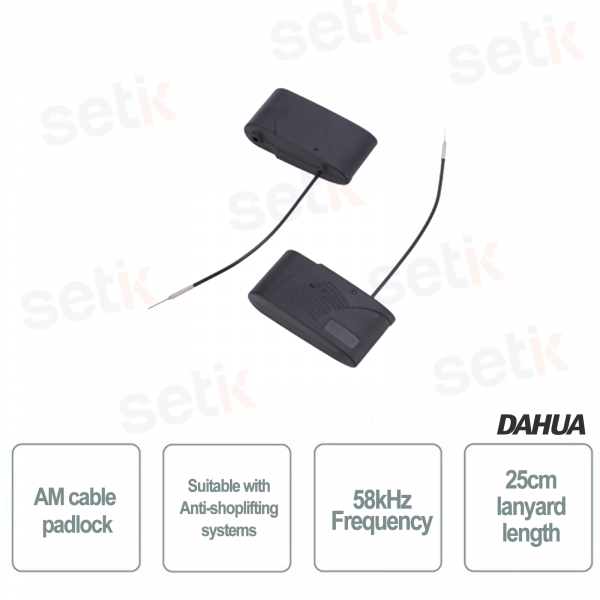 Candado de cable antirrobo Dahua AM ABS 58kHz Mini clip para cable