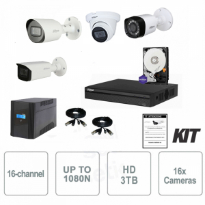 16 Channel Video Surveillance Kit - Cameras - Ups and accessories - Setik