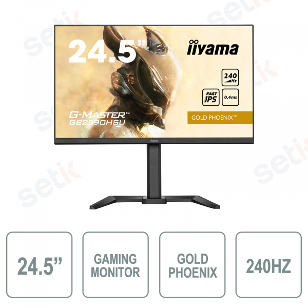 Monitor Gaming Gold Phoenix g-master 24.5 Pollici - IIYAMA